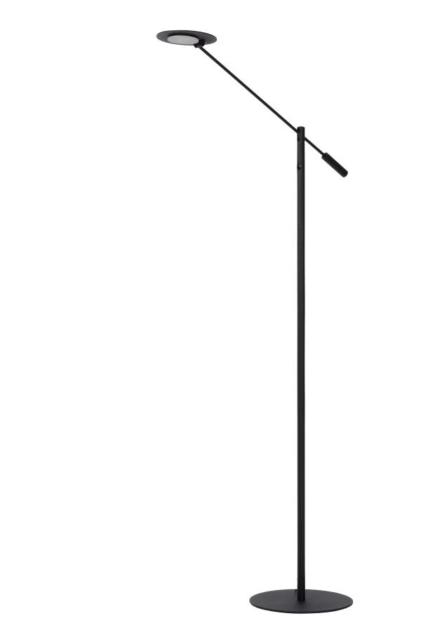 Lucide ANSELMO - Lampadaire / lampe de lecture - Ø 25 cm - LED Dim. - 1x9W 3000K - Noir - éteint